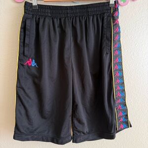 Vintage Kappa Black Logo Shorts Size L